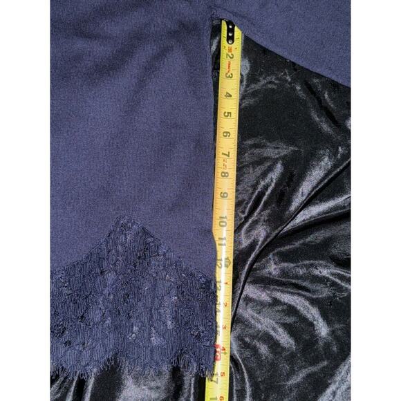 Soft Surroundings Navy Sweater Pull Over Medium Wool Blend Medium - Picture 6 of 7